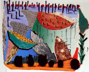  Photograph - Slow Rise,from Some More New Prints 1993 by Hockney, David