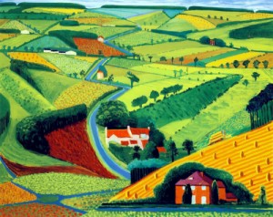 Oil the Painting - The Road Across The Worlds by Hockney, David