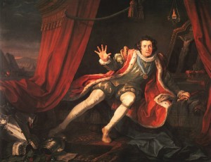 Oil hogarth, william Painting - David Garrick as Richard III, 1745 by Hogarth, William