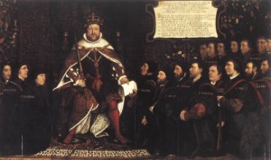 Oil holbein,hans Painting - Henry VIII and the Barber Surgeons    c. 1543 by Holbein,Hans