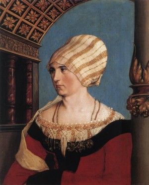 Oil holbein,hans Painting - Portrait of Dorothea Meyer, nee Kannengiesser    1516 by Holbein,Hans