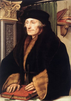 Oil holbein,hans Painting - Portrait of Erasmus of Rotterdam   1523 by Holbein,Hans