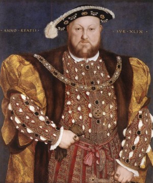 Oil Portrait Painting - Portrait of Henry VIII   1540 by Holbein,Hans