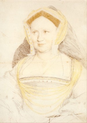 Oil holbein,hans Painting - Portrait of Lady Mary Guildford  1527 by Holbein,Hans