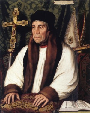 Oil holbein,hans Painting - Portrait of William Warham, Archbishop of Canterbury    1527 by Holbein,Hans