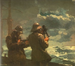 Oil homer, winslow Painting - Eight Bells, 1886 by Homer, Winslow