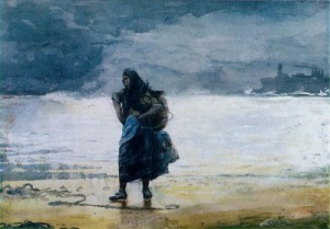 Oil homer, winslow Painting - Fisherwoman   1882 by Homer, Winslow