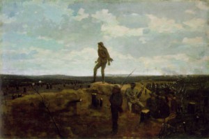 Oil homer, winslow Painting - Inviting a Shot before Petersburg, Virginia  1864 by Homer, Winslow