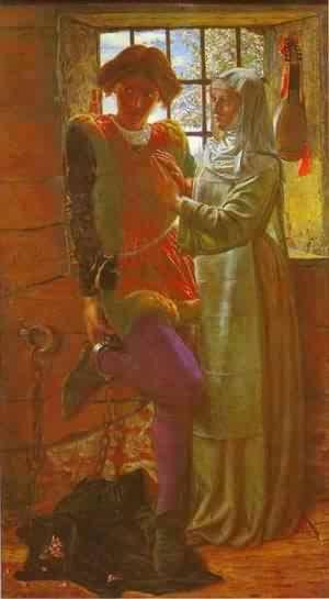 Oil hunt, william holman Painting - Claudio And Isabella 1849 by Hunt, William Holman