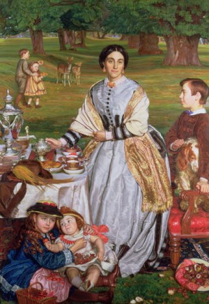 Oil hunt, william holman Painting - Lady Fairbairn with her Children 1864 by Hunt, William Holman