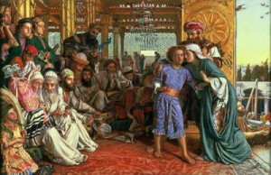 Oil hunt, william holman Painting - The Finding of the Saviour in the Temple 1862 by Hunt, William Holman