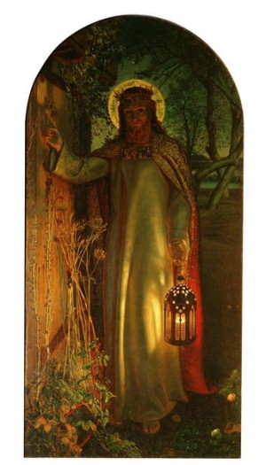 Oil light Painting - The Light of the World 1851 53 by Hunt, William Holman