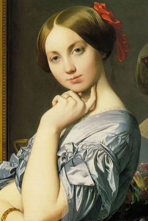 Oil ingres, jean-auguste-dominique Painting - Louise de Broglie, Countesse d'Haussonville  1845 by Ingres, Jean-Auguste-Dominique