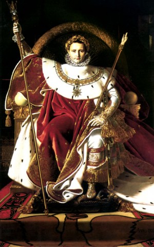 Oil ingres, jean-auguste-dominique Painting - Napoleon on his Imperial Throne    1806 by Ingres, Jean-Auguste-Dominique