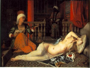  Photograph - Odalisque with a Slave  1840 by Ingres, Jean-Auguste-Dominique