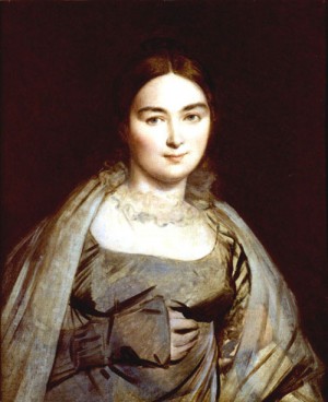Oil ingres, jean-auguste-dominique Painting - Portrait of Madame Ingres by Ingres, Jean-Auguste-Dominique