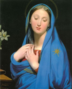 Oil ingres, jean-auguste-dominique Painting - Virgin of the Adoption by Ingres, Jean-Auguste-Dominique