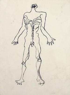  Photograph - Anatomy Five 1983 by Jean-Michel Basquiat