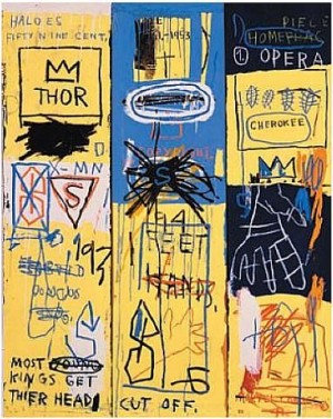 Oil jean-michel basquiat Painting - Charles The First 1982 by Jean-Michel Basquiat