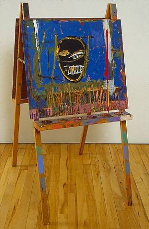 Oil jean-michel basquiat Painting - Untitled (Easel) 1983 by Jean-Michel Basquiat