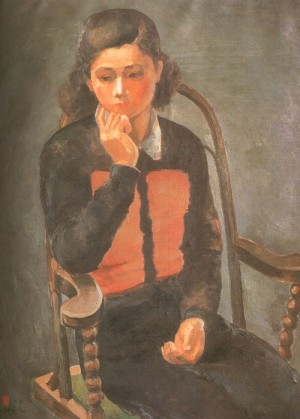 Oil ji, byun shi Painting - Images, 1948 by Ji, Byun Shi