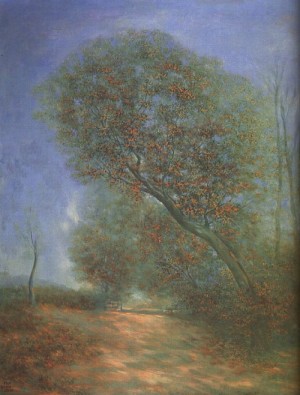 Oil ji, byun shi Painting - The Road  1960 by Ji, Byun Shi