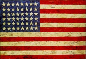 Oil johns, jasper Painting - American, born 1930 Flag  1954-55 by Johns, Jasper