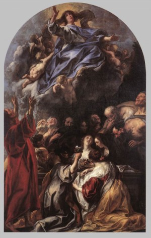 Oil the Painting - Assumption of the Virgin by Jordaens, Jacob