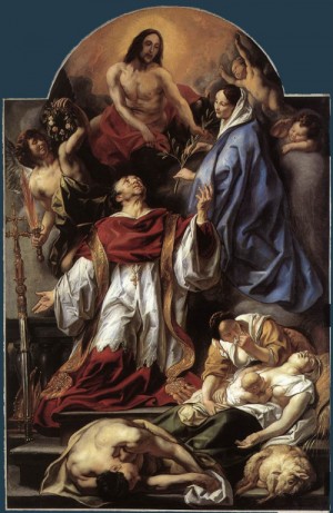 Oil jordaens, jacob Painting - St Charles Cares for the Plague Victims of Milan    1655     Sint by Jordaens, Jacob