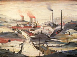 Oil l.s lowry Painting - Industrial Panorama 1953 by L.S Lowry