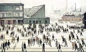 Oil the Painting - The Football Match by L.S Lowry