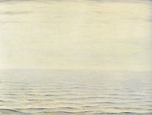 Oil sea Painting - The Sea 1963 by L.S Lowry