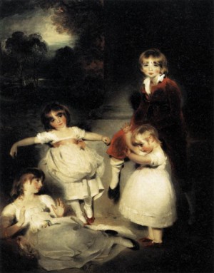 Oil lawrence, sir thomas Painting - Portrait of the Children of John Angerstein     1808 by Lawrence, Sir Thomas
