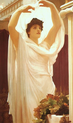 Oil leighton, frederic, lord Painting - Invocation  1889 by Leighton, Frederic, Lord