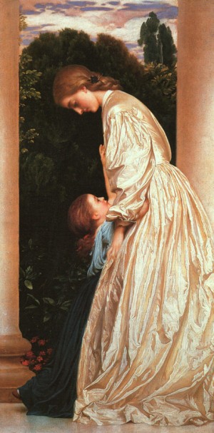 Oil leighton, frederic, lord Painting - Sisters   1862 by Leighton, Frederic, Lord