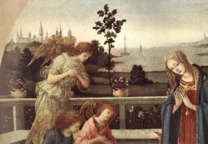 Oil lippi, fra filippo Painting - Adoration of the Child  1480-83 by Lippi, Fra Filippo