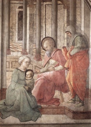  Photograph - Birth and Naming St John   1452-65 by Lippi, Fra Filippo