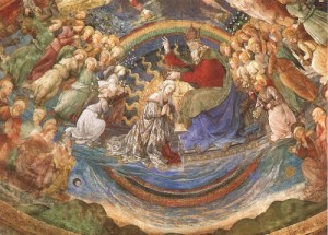 Oil lippi, fra filippo Painting - Coronation of the Virgin, Spoleto Cathedral by Lippi, Fra Filippo