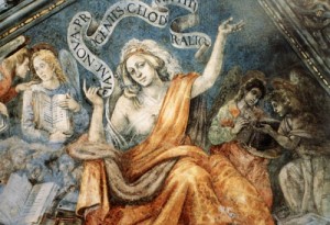 Oil lippi, fra filippo Painting - Decoration   1489-91    S. Maria sopra Minerva, Rome by Lippi, Fra Filippo