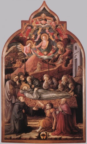  Photograph - Funeral of St Jerome    1460-65 by Lippi, Fra Filippo