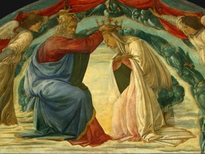 Oil lippi, fra filippo Painting - The Coronation of the Virgin   c. 1480 by Lippi, Fra Filippo