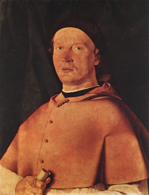 Oil lotto, lorenzo Painting - Bishop Bernardo de' Rossi   1505 by Lotto, Lorenzo