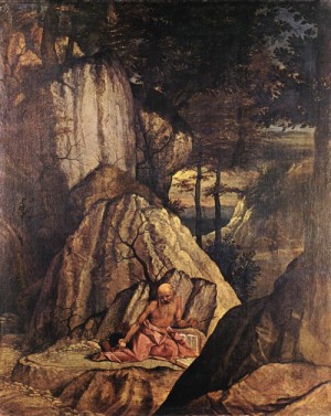 Oil lotto, lorenzo Painting - Penitent St Jerome   1506 by Lotto, Lorenzo
