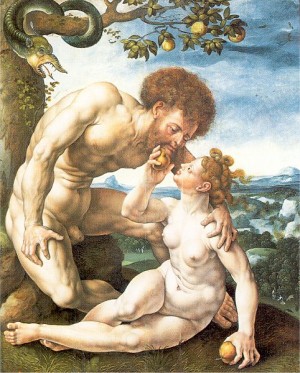 Oil mabuse Painting - Adam and Eve   1525 by Mabuse