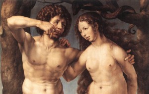 Oil mabuse Painting - Adam and Eve (detail)    c. 1520 by Mabuse