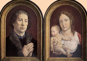Oil mabuse Painting - Diptych of Jean Carondelet    1517 by Mabuse