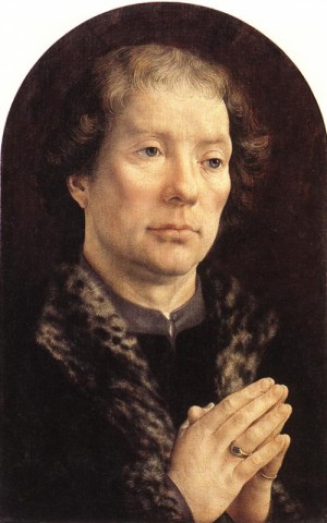 Oil mabuse Painting - Diptych of Jean Carondelet (left wing)   1517 by Mabuse