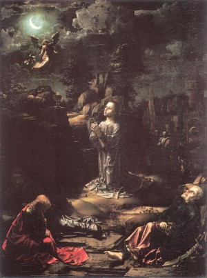 Oil mabuse Painting - The Agony in the Garden   1510 by Mabuse