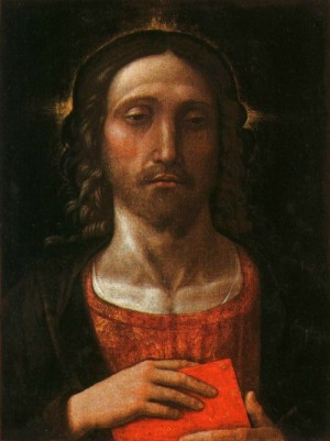 Oil mantegna, andrea Painting - Christ the Redeemer, Congregazione di Carità, Correggio by Mantegna, Andrea