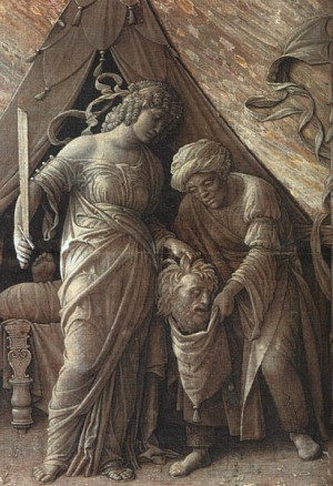 Oil mantegna, andrea Painting - Judith and Holofernes, 1495-1500, by Mantegna, Andrea